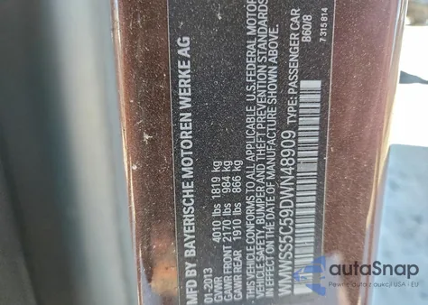 2013 Mini Cooper S Paceman из США, поврежденный, VIN WMWSS5C59DWN48909